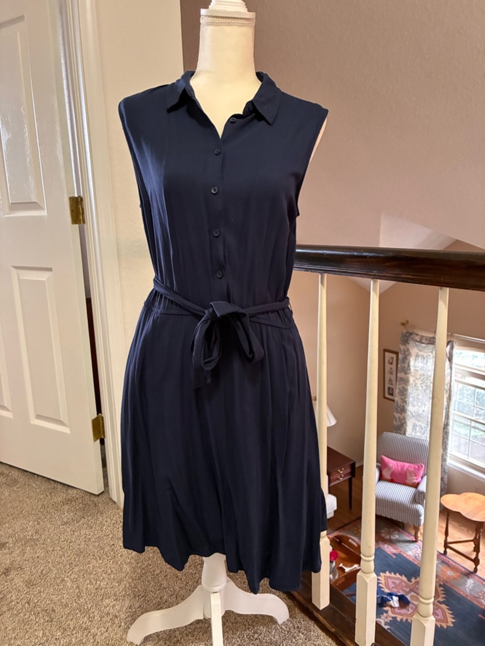 Sleeveless Summer Shirtdress